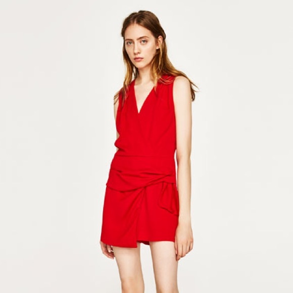zara short jumpsuit